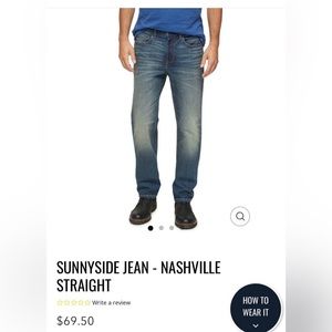 34/30 Flag and Anthem- Sunnyside Mens Dress Jean-Nashville Straight.